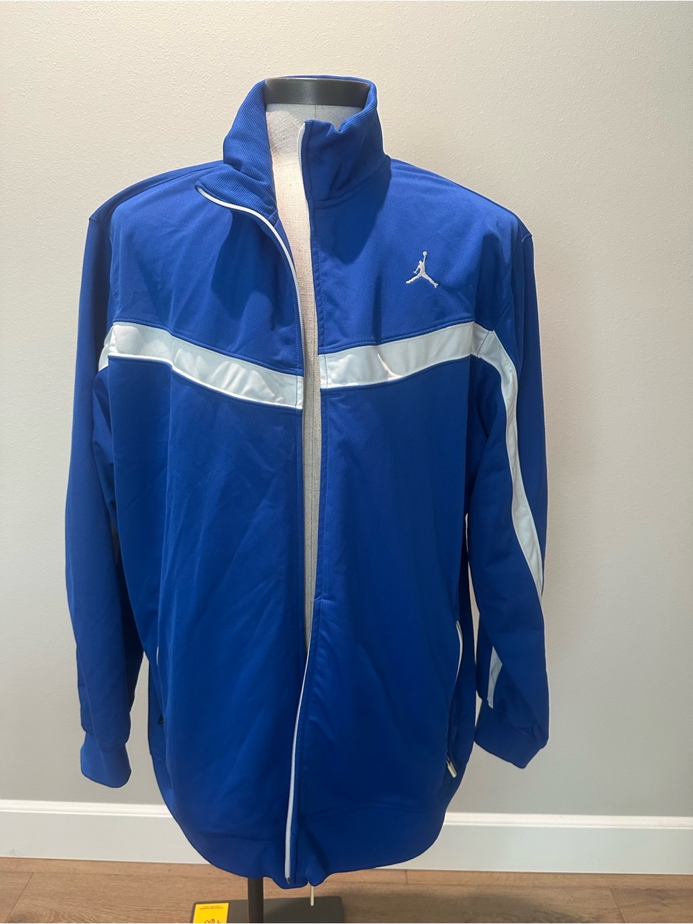 **Vintage** Jordan Royal Blue X-Large Track Jacket with White Piping